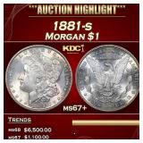 1881-s Morgan Dollar $1 ms67+ SEGS