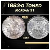 1883-o Morgan Dollar Toned $1 Grades ms64