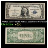 **Star Note** 1935E $1 Blue Seal Silver Certificat
