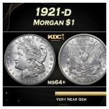 1921-d Morgan Dollar $1 Grades ms64+