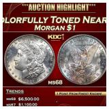 1881-s Morgan Dollar Colorfully Toned Near Top Pop