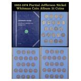 1962-1974 Partial Jefferson Nickel Whitman Coin Al