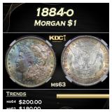 NGC 1884-o Morgan Dollar $1 ms63 NGC