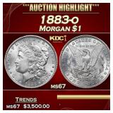 1883-o Morgan Dollar $1 ms67 SEGS