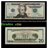 2017A $20 Green Seal Federal Reserve Note Fancy Se