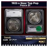 1922-s Peace Dollar Near Top Pop 1 ms66 SEGS
