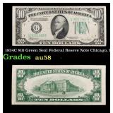 1934C $10 Green Seal Federal Reseve Note Chicago,