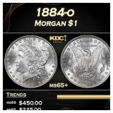 1884-o Morgan Dollar $1 Grades ms65+