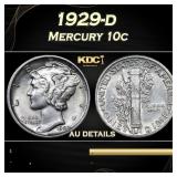 1929-d Mercury Dime 10c Grades au details