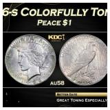 1926-s Peace Dollar Colorfully Toned $1 Grades au5