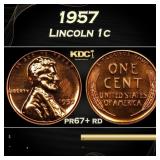 1957 Proof Lincoln Cent 1c Grades pr67+ rd