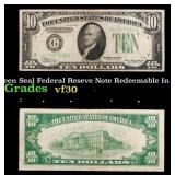 1928B $10 Green Seal Federal Reseve Note Redeemabl