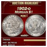 1902-o Morgan Dollar $1 ms66+ SEGS