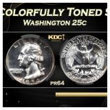 CACG 1954 Proof Washington Quarter Colorfully Tone