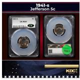 CACG 1941-s Jefferson Nickel 5c ms64 CACG