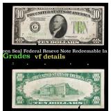 1928B $10 Green Seal Federal Reseve Note Redeemabl
