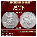 1877-s Trade Dollar $1 ms63 PGA
