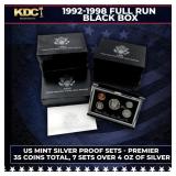 1992-1998 Full Run US Mint Premier Silver Proof Se