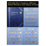 1938-1980 Near Complete Jefferson Nickel Whitman C