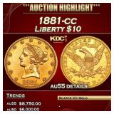 1881-cc Gold Liberty Eagle $10 au55 details SEGS