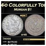 1894-o Morgan Dollar Colorfully Toned $1 Grades xf