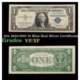 23x 1935/1957 $1 Blue Seal Silver Certificates Gra