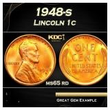 1948-s Lincoln Cent 1c Grades ms65 rd