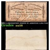 1864 Confederate States of America CSA $30 Note Gr