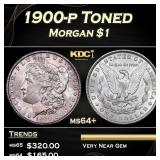 1900-p Morgan Dollar Toned $1 ms64+ SEGS
