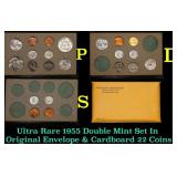 Ultra Rare 1955 Double Mint Set In Original Envelo