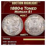 1880-s Morgan Dollar Toned $1 ms67+ SEGS