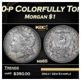 1900-p Morgan Dollar Colorfully Toned $1 ms65 SEGS