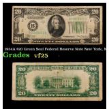 1934A $20 Green Seal Federal Reserve Note New York