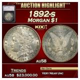 1892-s Morgan Dollar 1 au58 SEGS