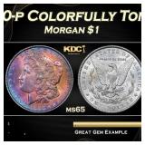 1900-p Morgan Dollar Colorfully Toned $1 Grades ms