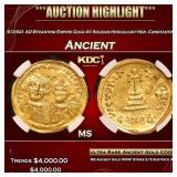 NGC 613-641 AD Byzantine Empire Gold AV Solidus He