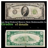 1928B $10 Green Seal Federal Reseve Note Redeemabl