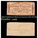 1864 Confederate States of America CSA $30 Note Gr