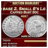 1828 Capped Bust Half Dollar Sq base 2, Small 8