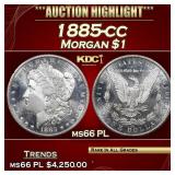 1885-cc Morgan Dollar $1 ms66 PL SEGS
