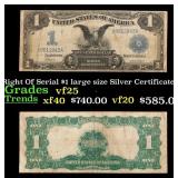 1899 $1 large size Silver Certificate "Black Eagle