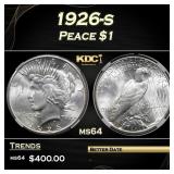 1926-s Peace Dollar $1 ms64 PGA