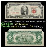 **Star Note** 1963 $2 Red Seal United States Note