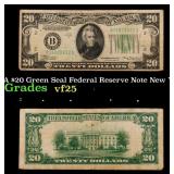 1934A $20 Green Seal Federal Reserve Note New York