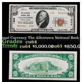 1929 $10 National Currency The Allentown National