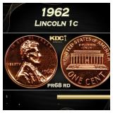 1962 Proof Lincoln Cent 1c Grades pr68 rd