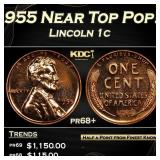 1955 Proof Lincoln Cent Near Top Pop! 1c pr68+ SEG