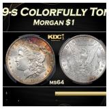 PCGS 1879-s Morgan Dollar Colorfully Toned $1 ms64