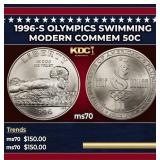 1996-s Olympics Swimming Modern Commem Half Dollar