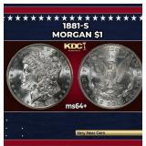 1881-s Morgan Dollar $1 Grades ms64+